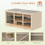 Wood Activity Small Animal Home w/Clean Tray &amp; Large Lockable Roof Door Opening 842525185448