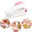 4X  Mini Hand Held Heat Sealer Super Sealer Mini Sealing Machine (White &amp; Pink)