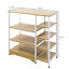 HOMCOM Storage Shelf Multi-Tier Bookcase Utility Display Rack Kitchen, Garage