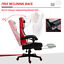 High Office Chair Back Racing Reclining w/ Pillow Lumbar Height Adjustable Red