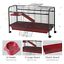 42” Rolling Pet Cage Set for Small Animals with Ramp &amp; Water Feeder 842525138161