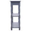 Wood Console Table 2-Tier Accent Table Hallway Grey