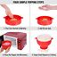 Microwave Oven Silicone Popcorn Popper Maker Basket Collapsible BPA Free CA