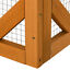 Cat Cage Wooden Pet Enclosure with Waterproof Roof, Platforms, Lock, Orange 196393161371