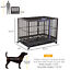 42&quot; Heavy Duty Steel Dog Crate Kennel Pet Cage w/ Wheels 842525120388
