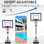 3.6/4.3ft Adjustable Basketball Hoop Backboard  w/ Wheels