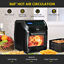 12Qt Air Fry Oven Combo 8 in 1 Air Fry Roast Broil Bake Dehydrate 1700W Black