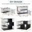 Indoor Cage for Small Animals w/ Storage 41.25&quot; L x 27.5&quot; W x 41.25&quot; H, Black 842525170994