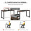 HOMCOM Computer Desk Home Office Writing Desk w/ Steel Leg and Adjustable Feet