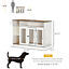 Large &amp; Medium Dog Crate End Table w/ Adjustable Shelf, Extra Storage Space