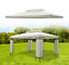 13&apos; x 10&apos; 2 Tier Gazebo Canopy Top Cover Replacement Garden Patio Cream White