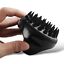 Hair Scalp Shampoo Massage Brush Silicone Bristles Head Scrubber Massager Tool