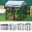 Medium Outdoor Dog Kennel Run House Crate Cage Anti-UV Roof Patio Pet Shelter