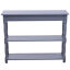 Wood Console Table 2-Tier Accent Table Hallway Grey