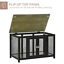 Big Dog Crate End Table Puppy Crate for Medium Dogs Indoor, Pet Kennel