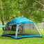 8 Person Camping Tent Dome Tent with Carry Bag and 4 Mesh Walls, Easy Set Up