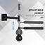 Wall Mount MMA Boxing Speed Trainer, Adjustable Punching rotating Bar, Black