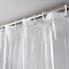 Clear Magnetic Bathroom Shower Curtain Liner Clear Waterproof Bath Accessories