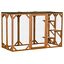 Cat Cage Wooden Pet Enclosure with Waterproof Roof, Platforms, Lock, Orange 196393161371