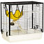 Small Animal Cage with Easy-Grip Handles, Metal Chinchilla Cage, Hedgehog Cage 196393257494