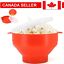 Microwave Oven Silicone Popcorn Popper Maker Basket Collapsible BPA Free CA