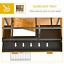 Outdoor Rabbit Cage Elevated Pet House w/ Slide-Out Tray, Natural Wood &amp; Black 842525165488