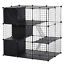 Indoor Cage for Small Animals w/ Storage 41.25&quot; L x 27.5&quot; W x 41.25&quot; H, Black 842525170994