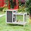 Pawhut 36&quot; Wooden Outdoor Rabbit Hutch Elevated Bunny Cage Pet House with Run 842525115827