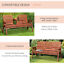 Clearance Sale Love Seat with Convertible Middle Seat Garden