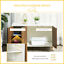 Cat Litter Box Enclosure Hidden Cat Furniture w/ Adjustable Shelf Magnetic Door 196393066720