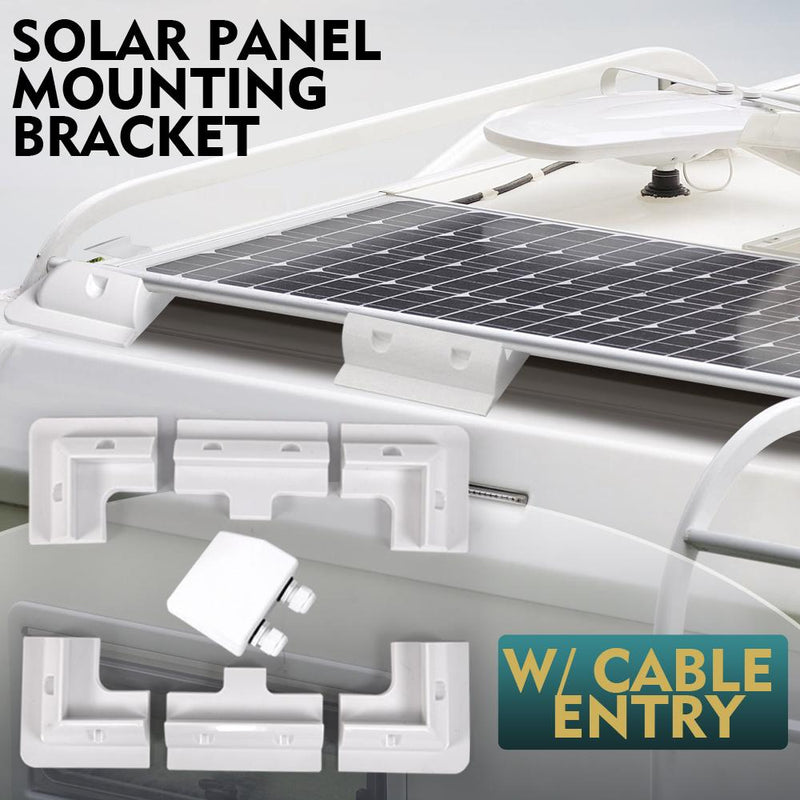 7 Pcs Solar Panel Corner Mounting Brackets Kit Caravan Boat RV Vehicle Roof Mount