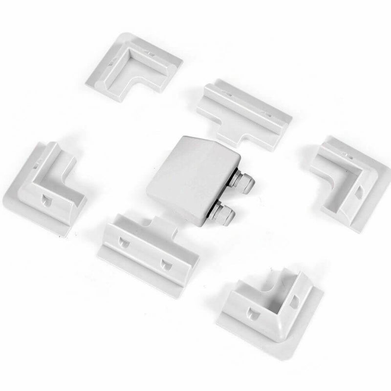 7 Pcs Solar Panel Corner Mounting Brackets Kit Caravan Boat RV Vehicle Roof Mount