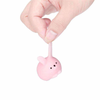 Squishy Mini Fat Rabbit Healing Squeeze Abreact Fun Joke Gift Rising Toys Pink - The Gadget Lab Online