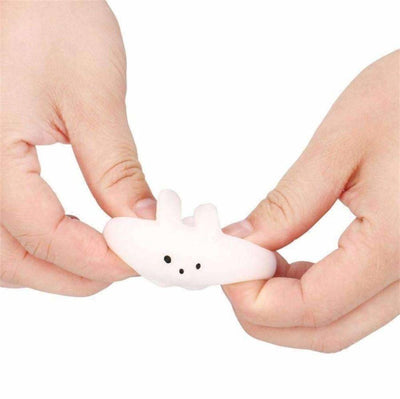 Squishy Mini Fat Rabbit Healing Squeeze Abreact Fun Joke Gift Rising Toys White - The Gadget Lab Online