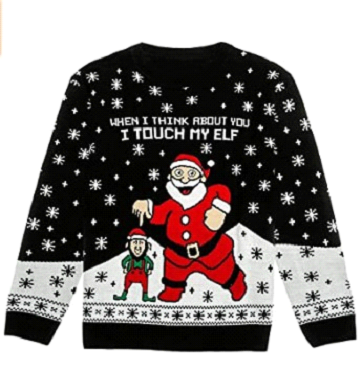 Touch My elf Ugly Christmas Sweater
