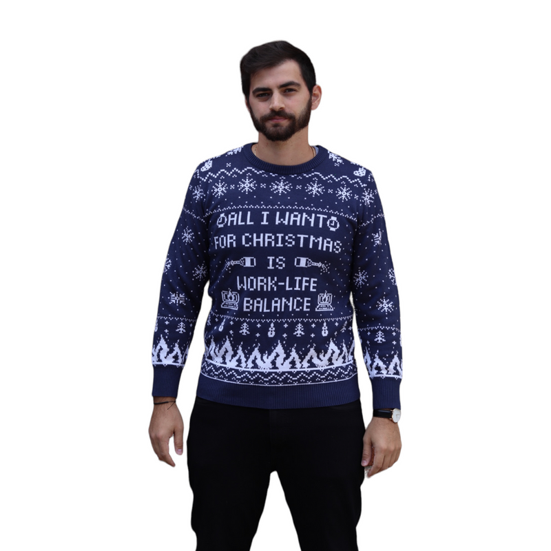 Work-Life Balance Christmas Sweater